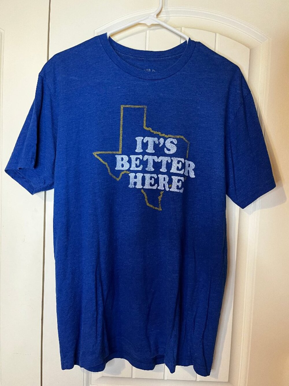 Tumbleweed TexStyles It's Better Here Texas T-Shirt Blue Size Large L
